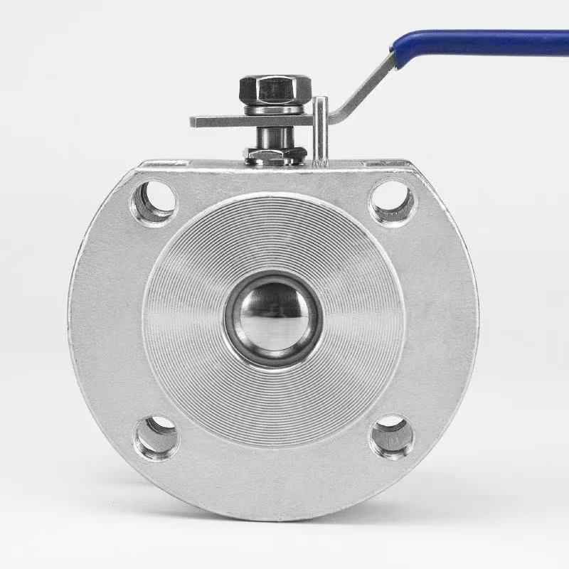 Flange ਸਿਰੇ ਦੇ ਨਾਲ ਵੇਫਰ ਕਿਸਮ ਬਾਲ ਵਾਲਵ